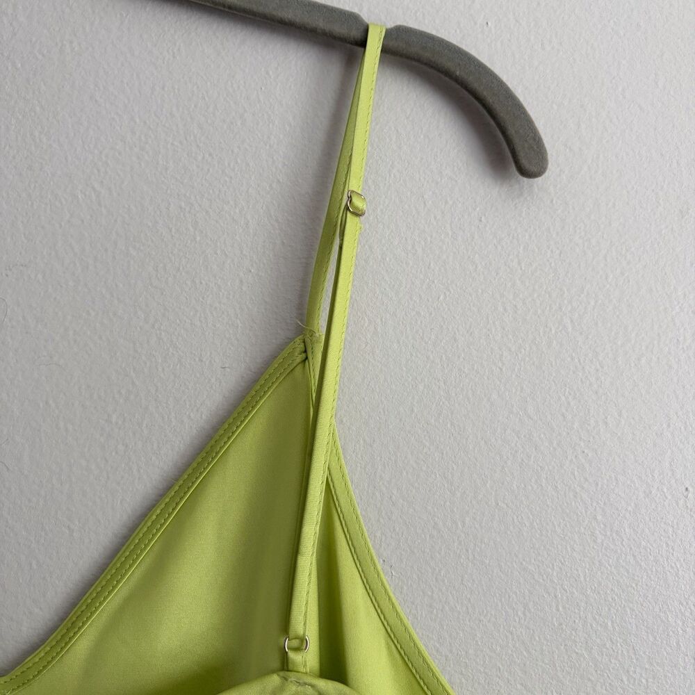 Vineyard Vines Womens Green Satin Maxi Dress Size Large Cocktail Party Beach - Picture 8 of 9